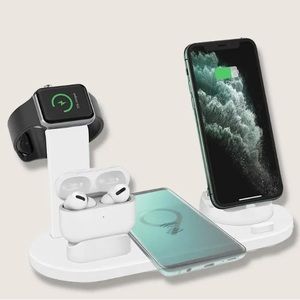 6 in 1 Wireless Charging Stand For iPhone/iWatch/Airpods Brand New